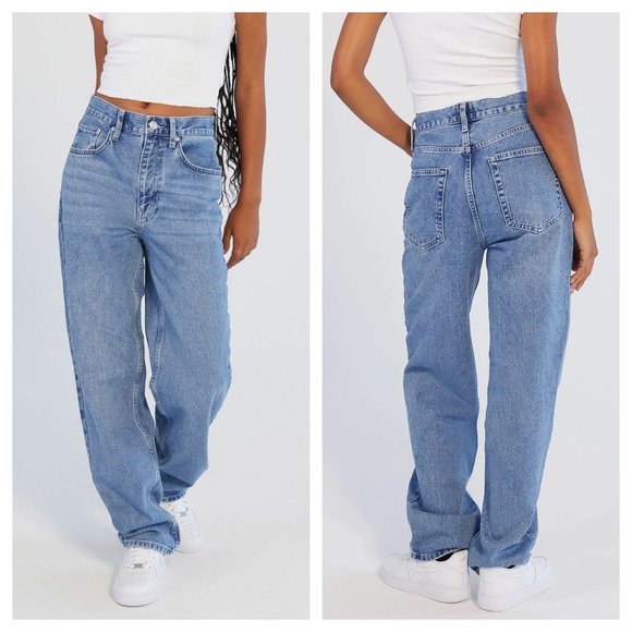 BDG Denim - BDG High-Rise Baggy Jeans Loose Straight Leg High-Waist Medium Wash 90's Y2K